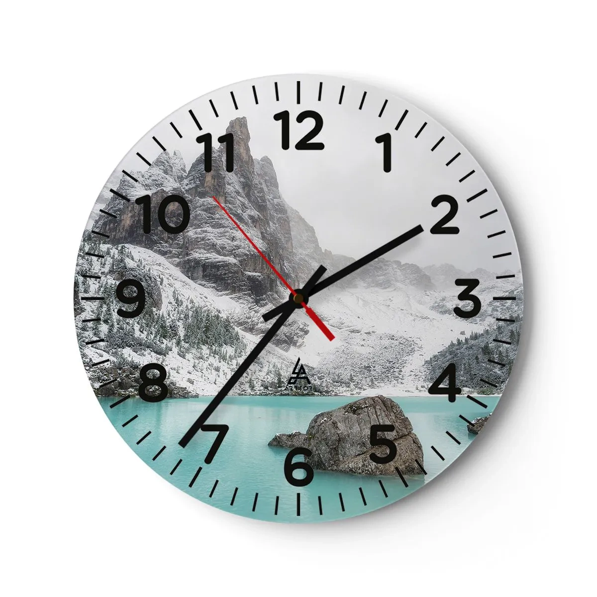 Wanduhr - Glasuhr - Auf der Hut - 40x40 cm