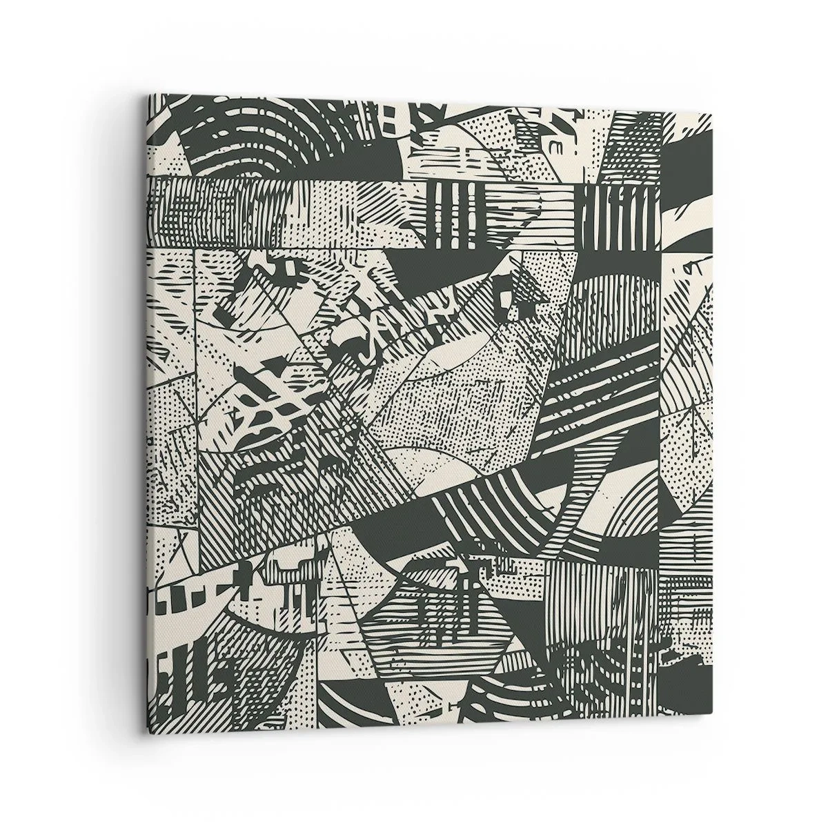 Bild auf Leinwand - Leinwandbild - Die Dynamik der Gegenwart - 50x50 cm