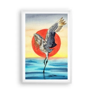 Poster in einem weißen Rahmen - Es ist Zeit zurückzugehen - 61x91 cm