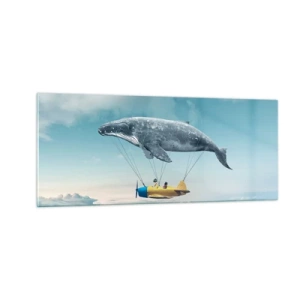 Glasbild - Bild auf glas - Warum nicht? - 100x40 cm