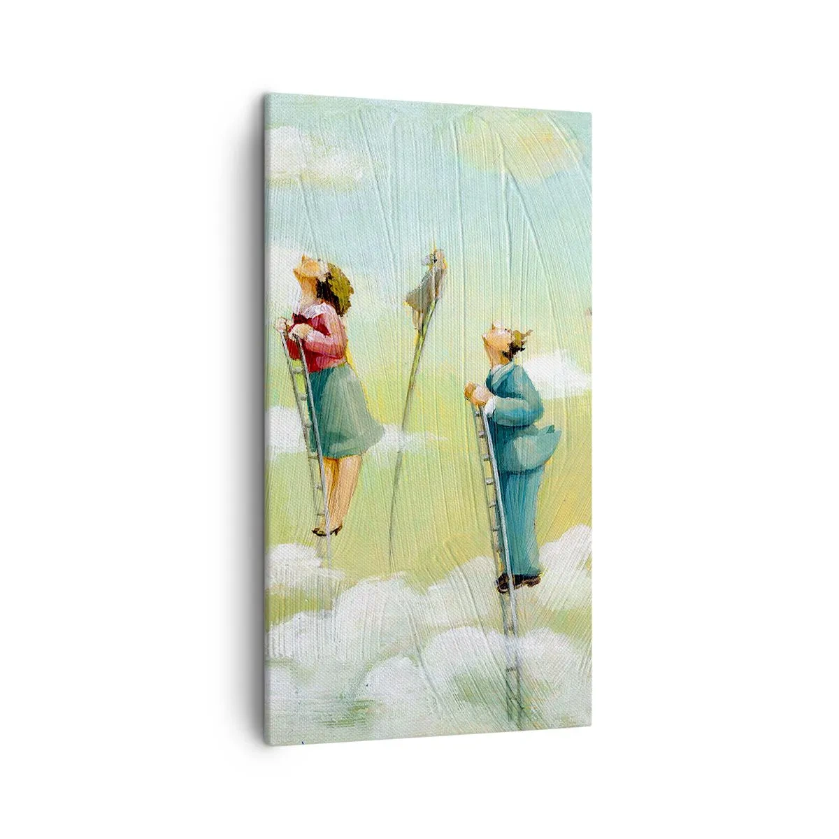 Bild auf Leinwand - Leinwandbild - Hinter deinem Traum - 45x80 cm