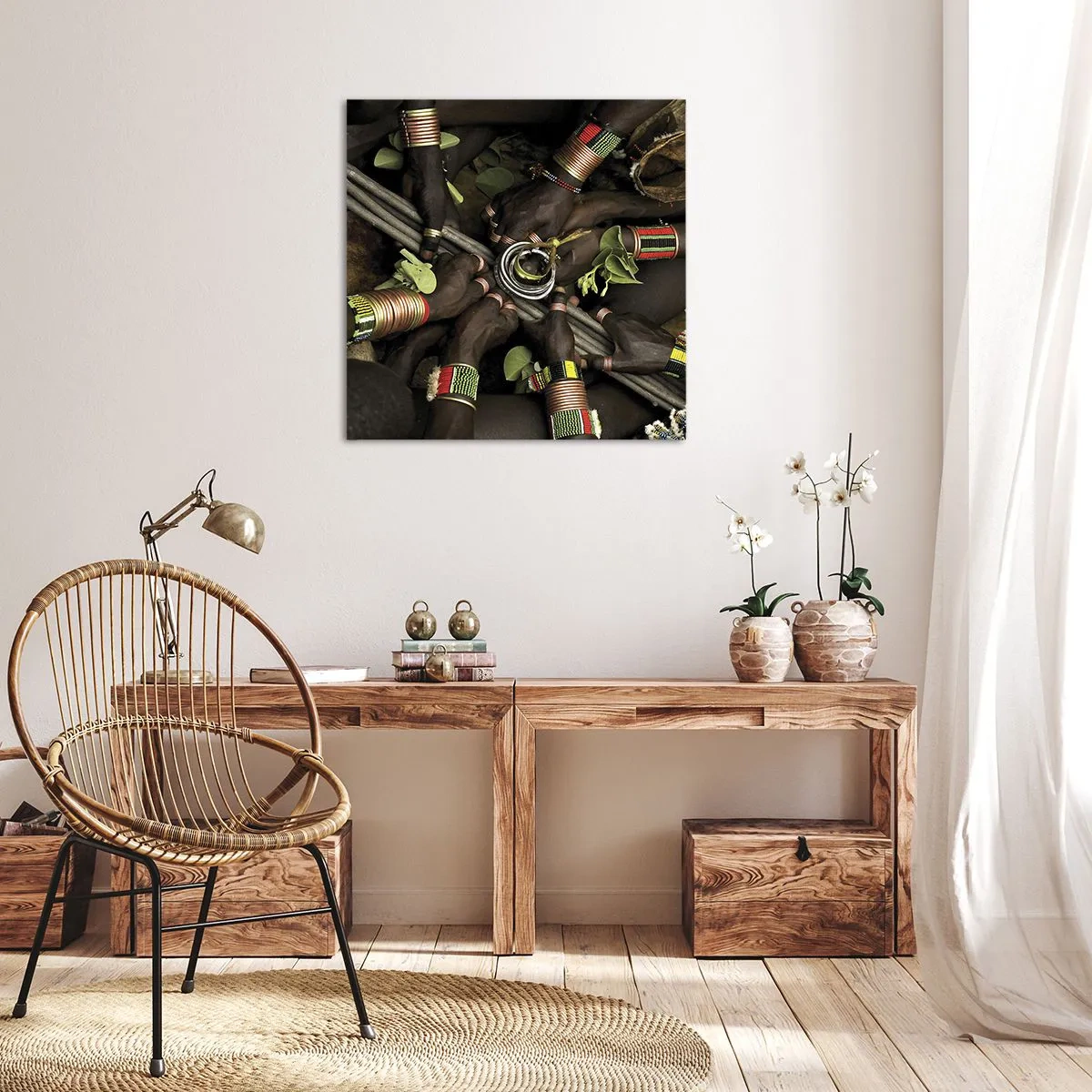 Bild auf Leinwand - Leinwandbild - Wir sind zusammen - 30x30 cm