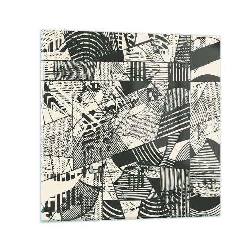 Glasbild - Bild auf glas - Die Dynamik der Gegenwart - 30x30 cm