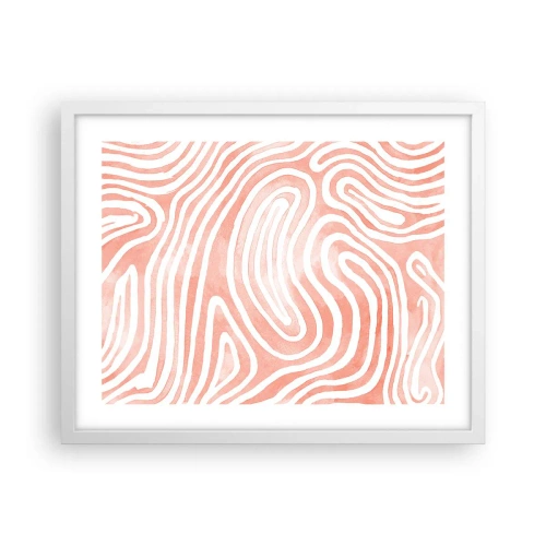 Poster in einem weißen Rahmen - Im Korallenlabyrinth - 50x40 cm