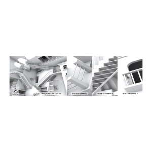 Fototapetenmuster Standard Eco - Die Paradoxien des Weltraums - Abstraktion, 3D, Die Architektur - 100x30 cm