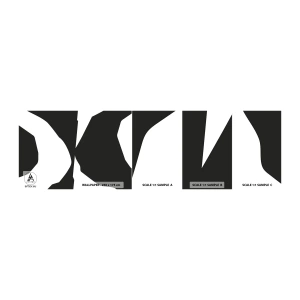 Fototapeten Muster Selbstklebend Deluxe Sticker - Positiv negativ - Schwarz und weiß, Abstraktion, Stück - 100x30 cm