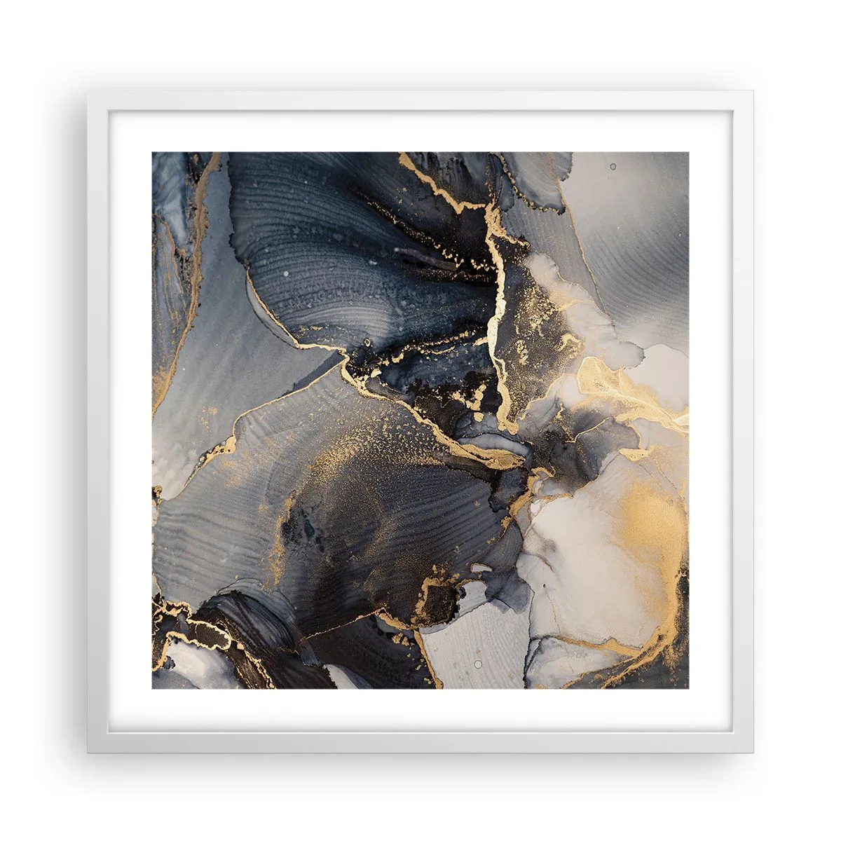 Poster in einem weißen Rahmen - Leben aus Stein - 50x50 cm