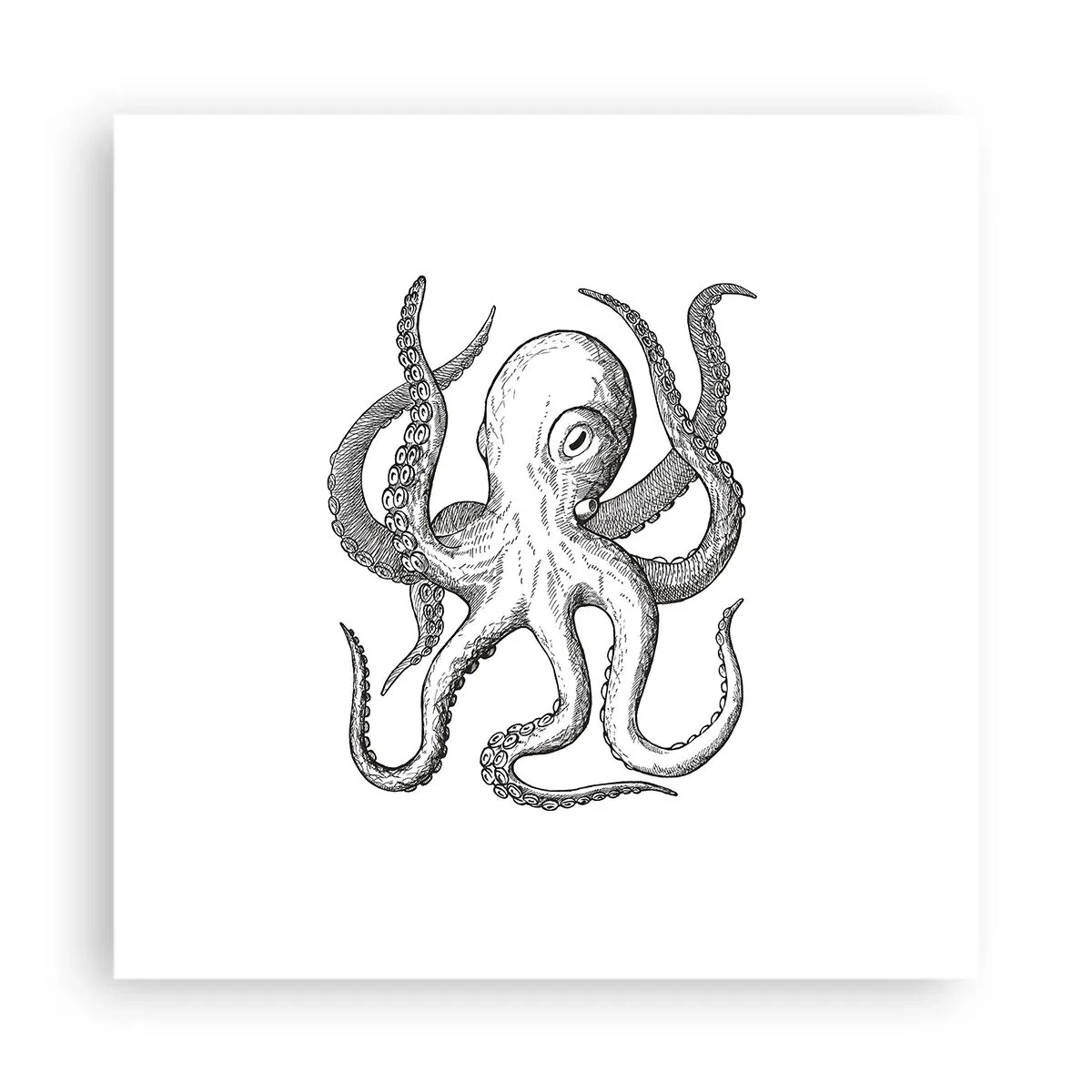 Poster - Mit den Wellen tanzen - 40x40 cm