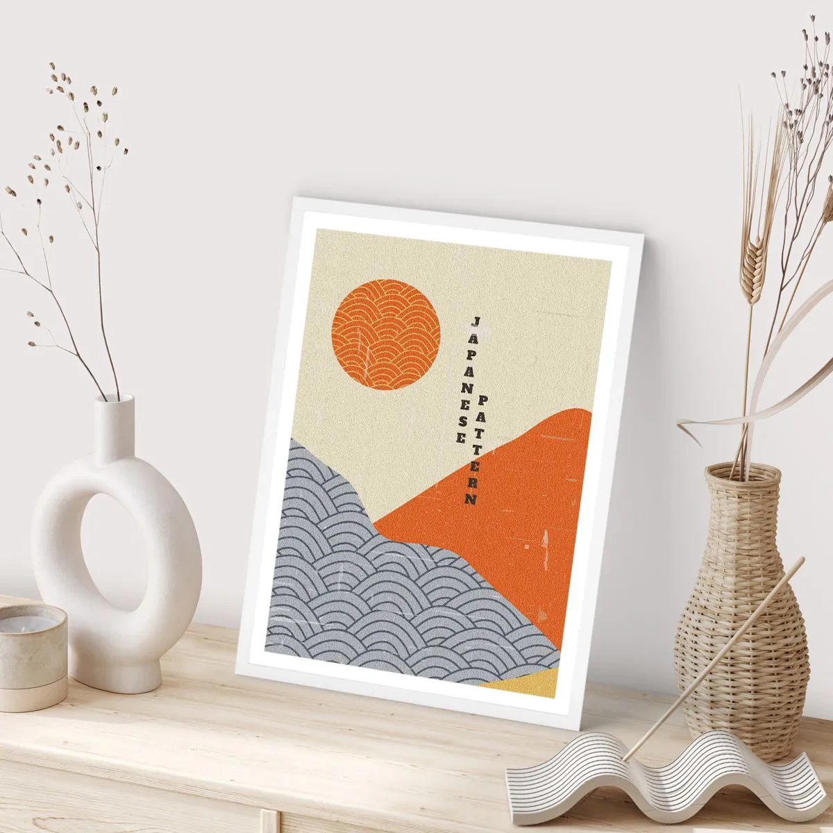 Poster in einem weißen Rahmen - Im japanischen Geist - 40x50 cm