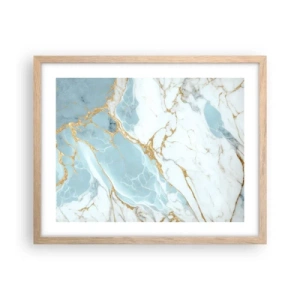 Poster in einem Rahmen aus heller Eiche - Reichtum des Steins - 50x40 cm