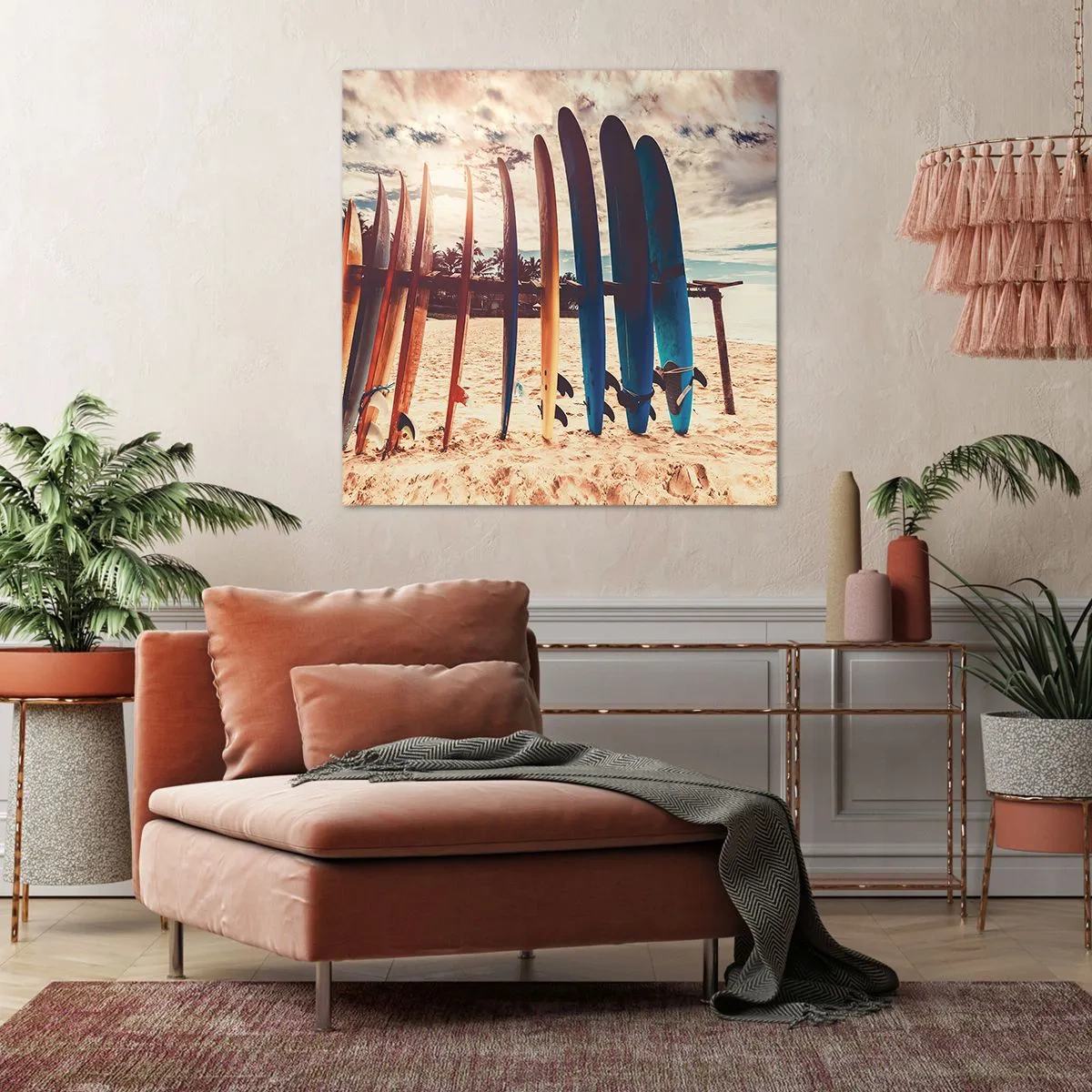 Bild auf Leinwand - Leinwandbild - Gute Nacht bis morgen - 40x40 cm