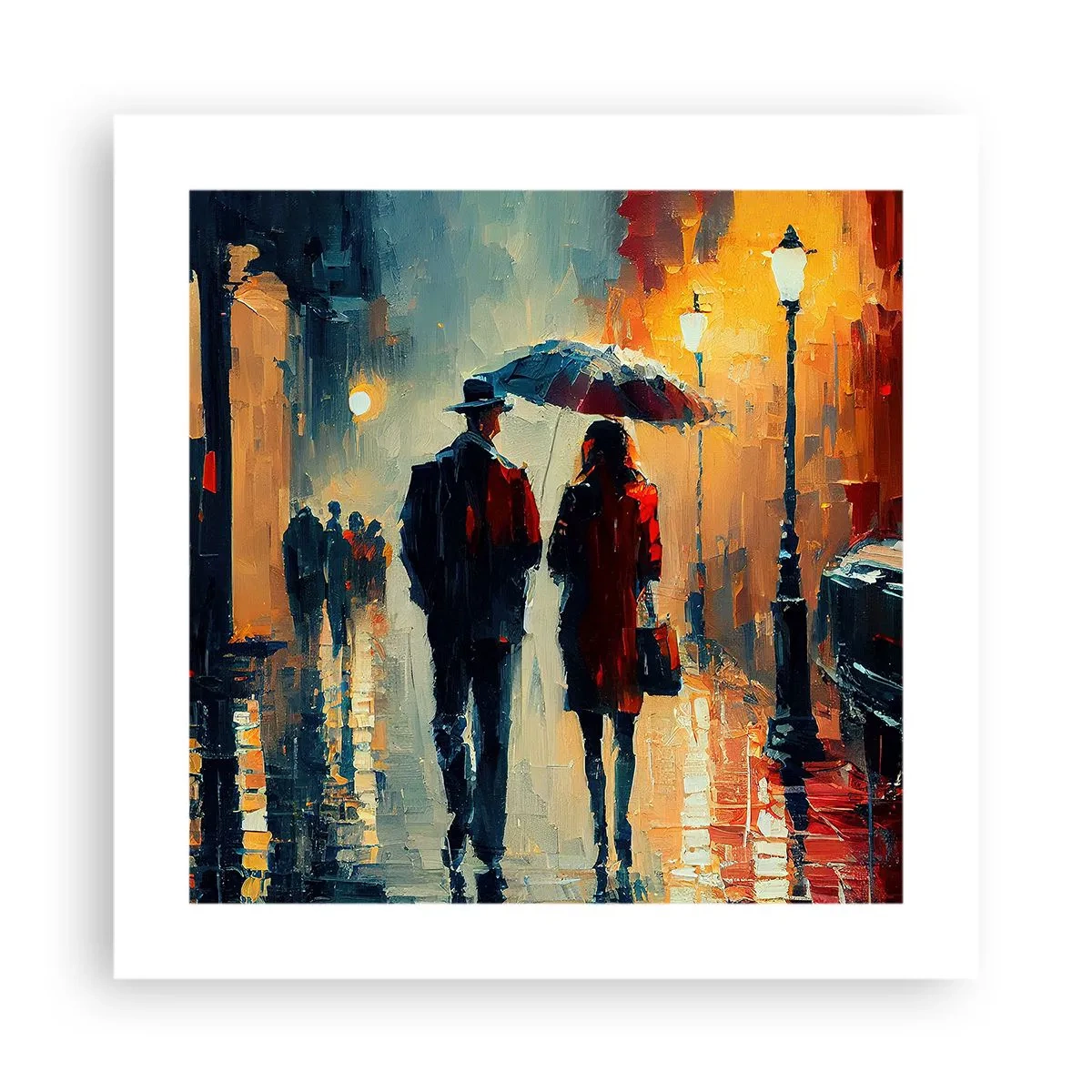 Poster - Urbane Liebesgeschichte - 40x40 cm