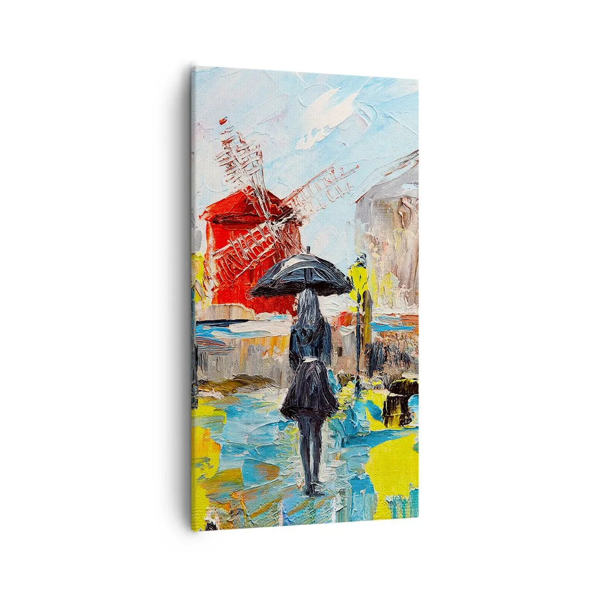 Bild auf Leinwand - Leinwandbild - Pariser Legenden - 55x100 cm