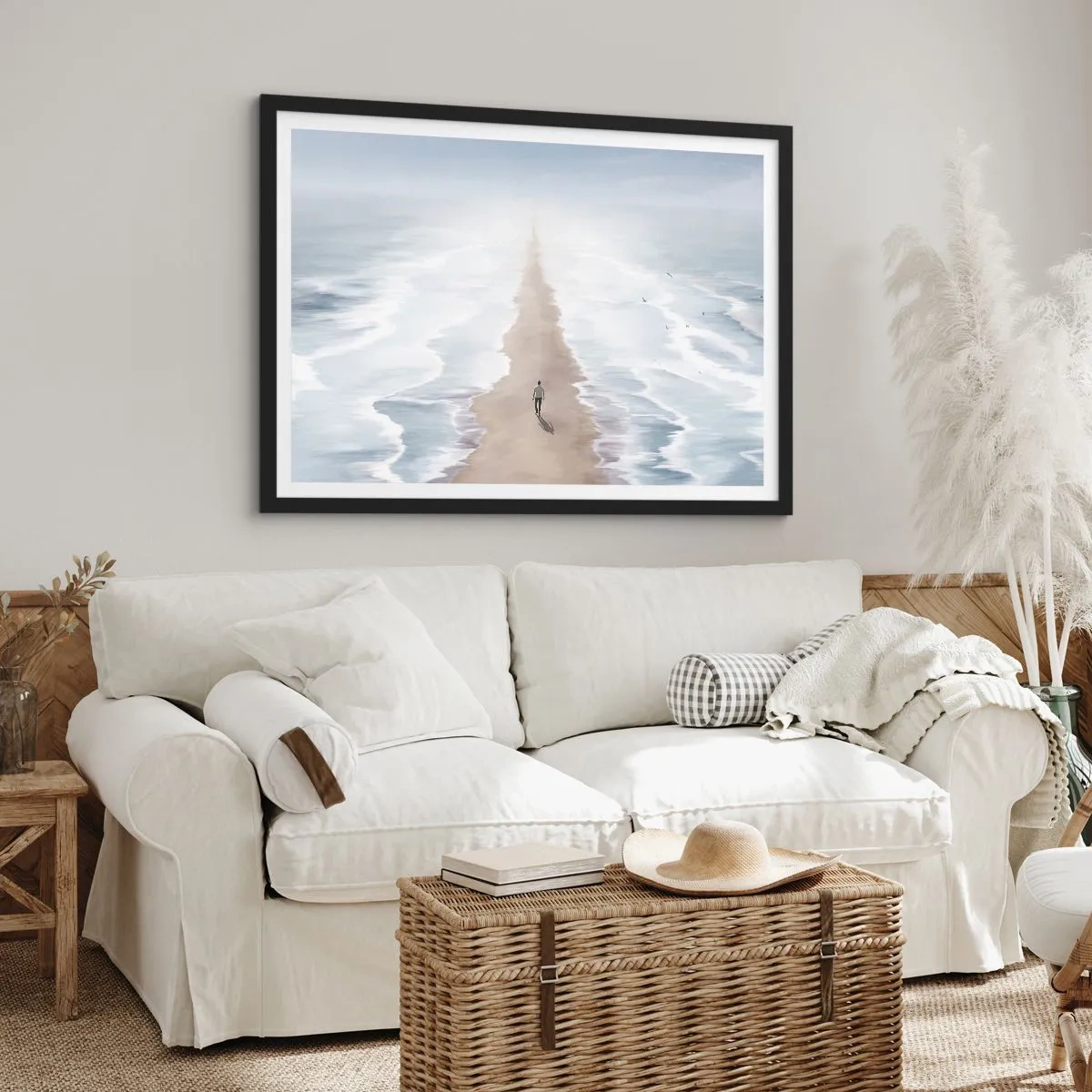 Poster in einem schwarzem Rahmen - Glänzende Zukunft - 40x30 cm