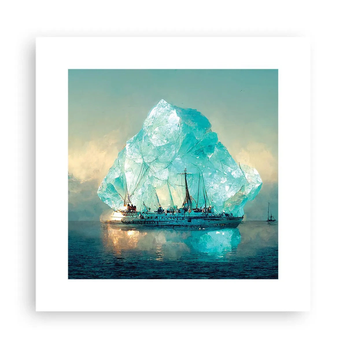 Poster - Arktischer Diamant - 30x30 cm