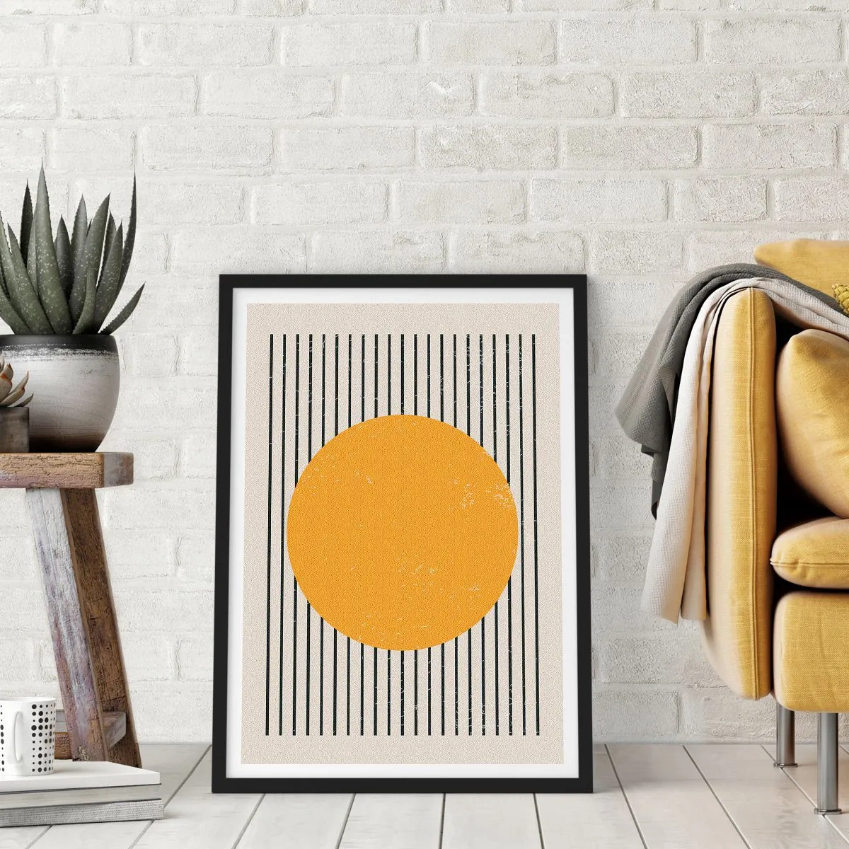 Poster in einem schwarzem Rahmen - Die Kraft der Einfachheit - 70x100 cm