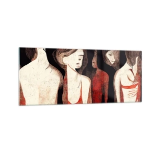 Glasbild - Bild auf glas - Madonnen der Dunkelheit - 100x40 cm