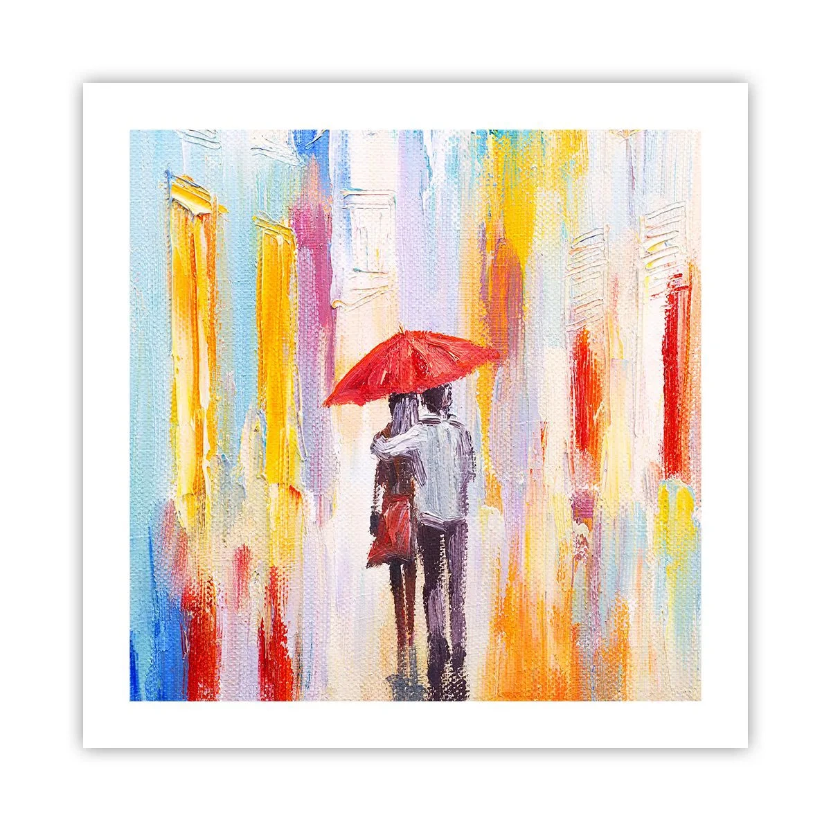 Poster - Lass es weiter regnen - 50x50 cm
