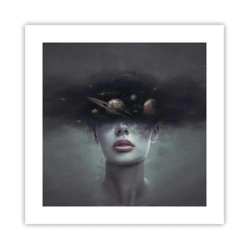 Poster - Und die Planeten spielen verrückt ... - 40x40 cm