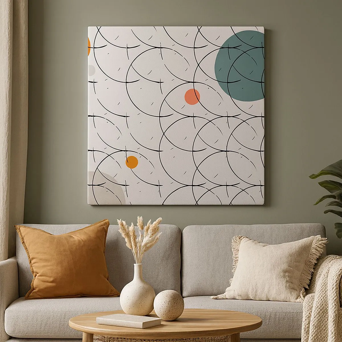 Bild auf Leinwand - Leinwandbild - Im Pop-Art-Geist - 30x30 cm