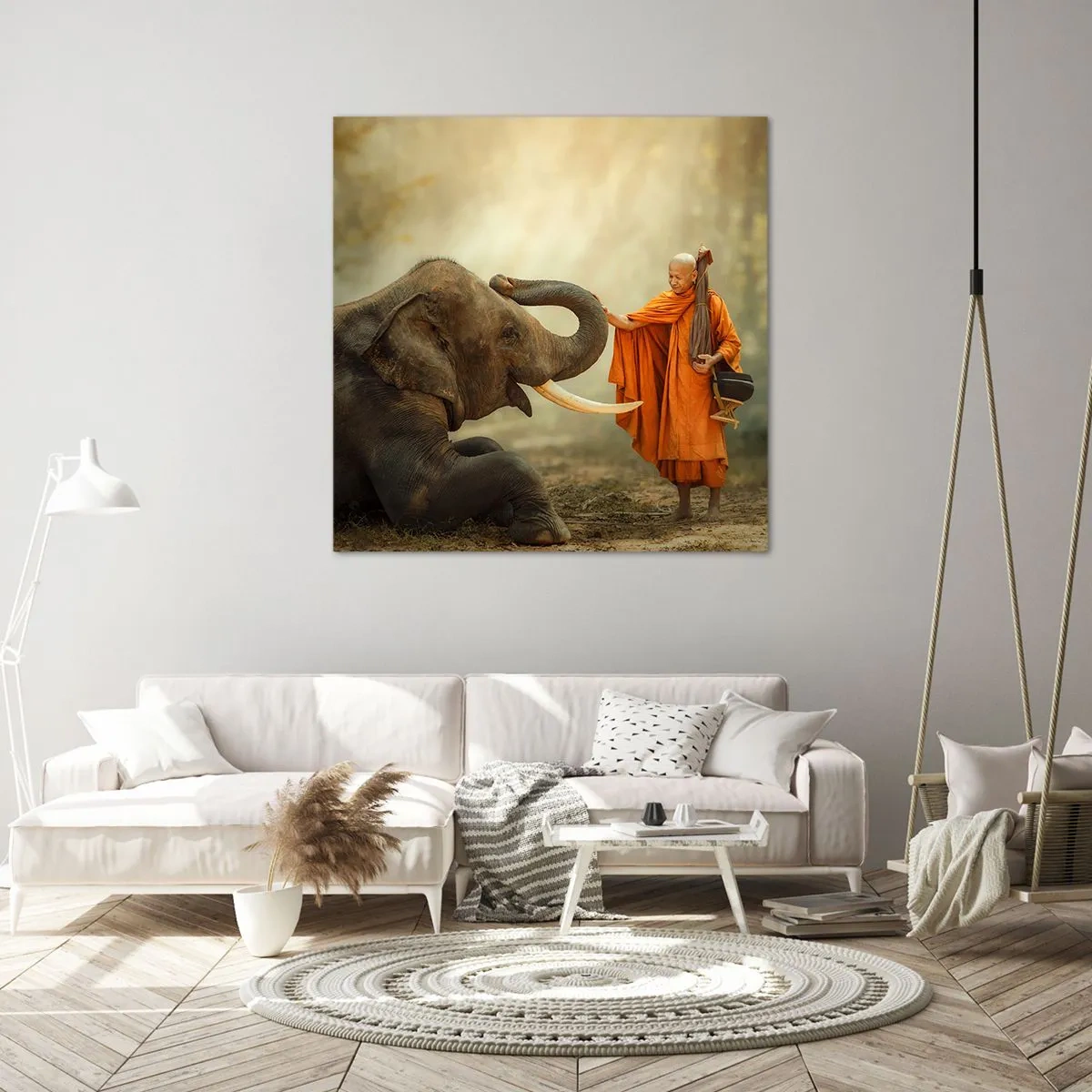 Bild auf Leinwand - Leinwandbild - Treffen unterwegs - 30x30 cm