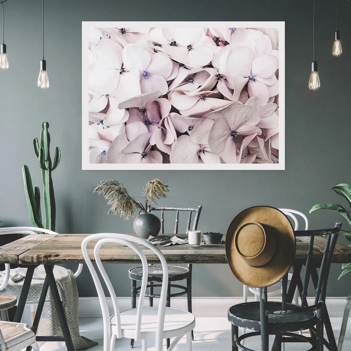 Poster - In einer Blumenflut - 91x61 cm