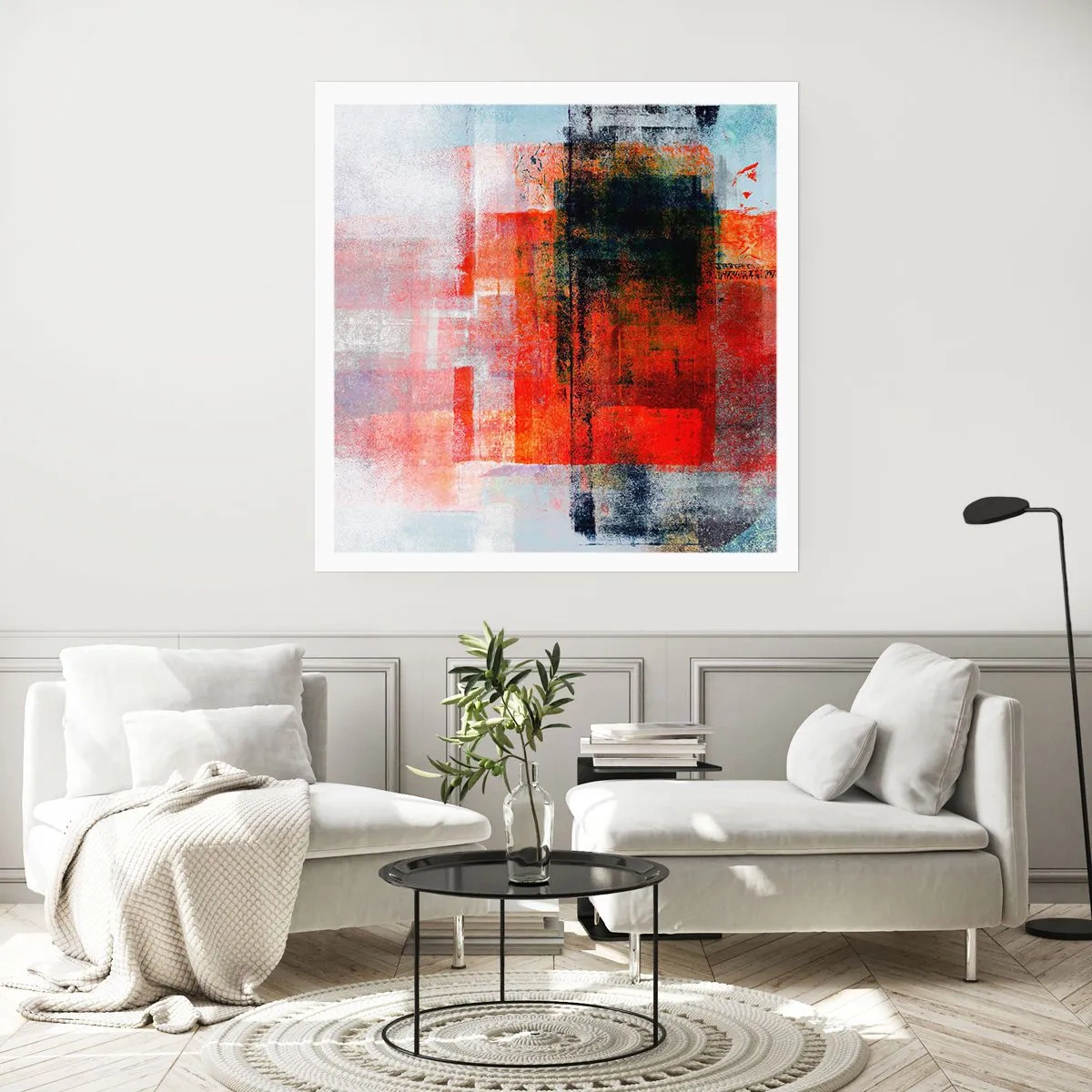 Poster - Komposition leuchtet - 40x40 cm