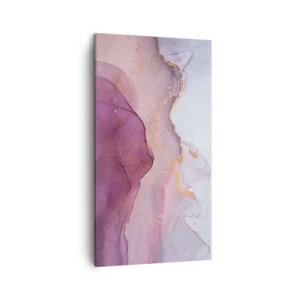 Bild auf Leinwand - Leinwandbild - Violett und lila Wellen - 45x80 cm