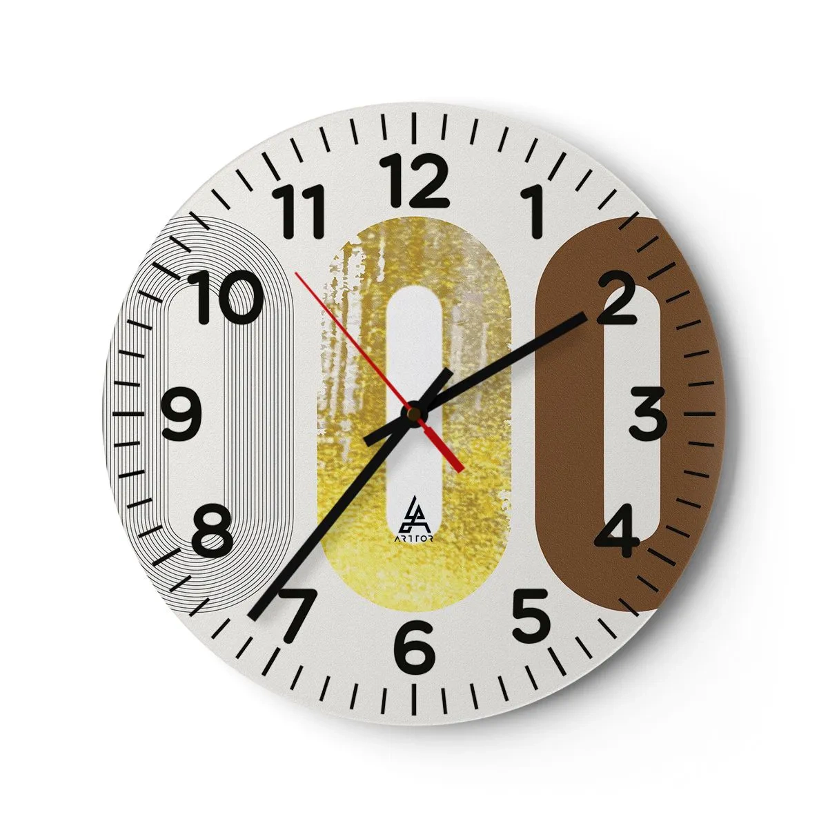Wanduhr - Glasuhr - Oooh! - 40x40 cm