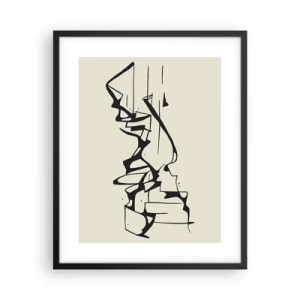 Poster in einem schwarzem Rahmen - Vielleicht eine Landschaft - 40x50 cm