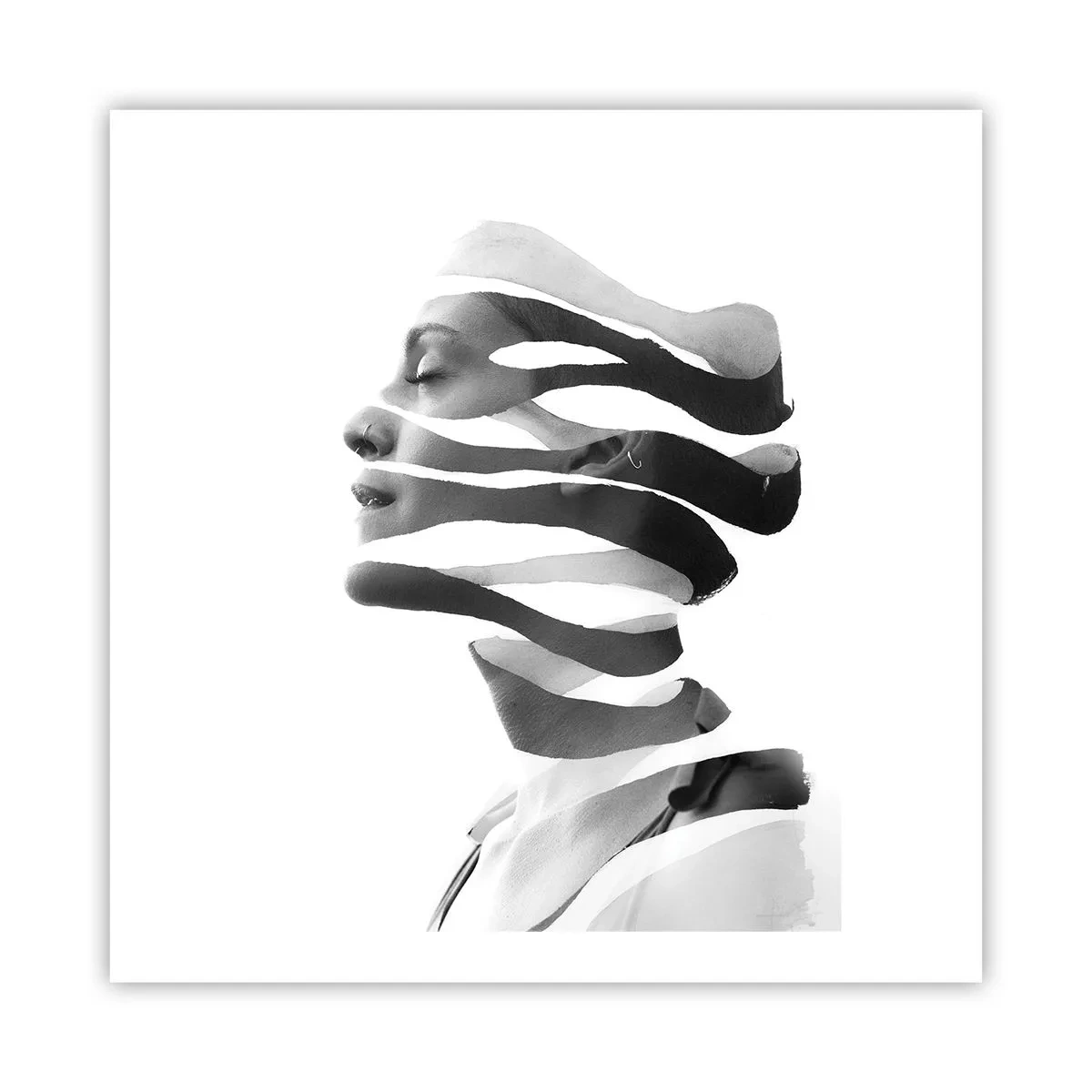 Poster - Surreales Porträt - 60x60 cm