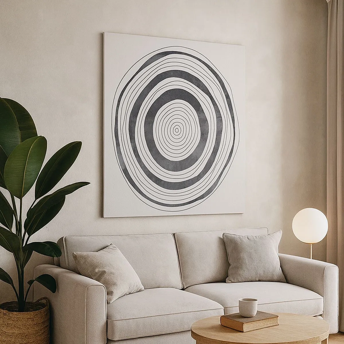 Bild auf Leinwand - Leinwandbild - Wichtig ist, was dazwischen liegt - 30x30 cm