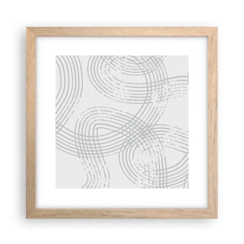 Poster in einem Rahmen aus heller Eiche - Es gibt keinen einfachen Weg - 30x30 cm