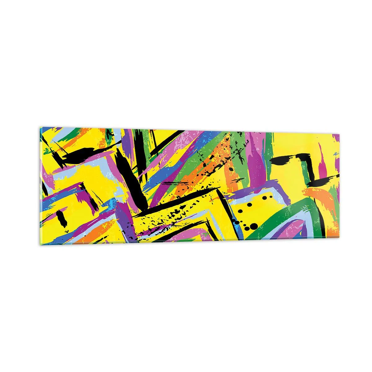 Glasbild - Bild auf glas - Bis sie vor Freude schreit - 90x30 cm