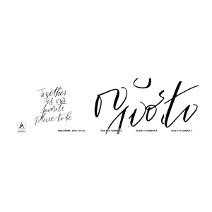 Fototapetenmuster Standard Eco - Fühlst du das auch? - Typografie, Bejahung, Maxime - 100x30 cm