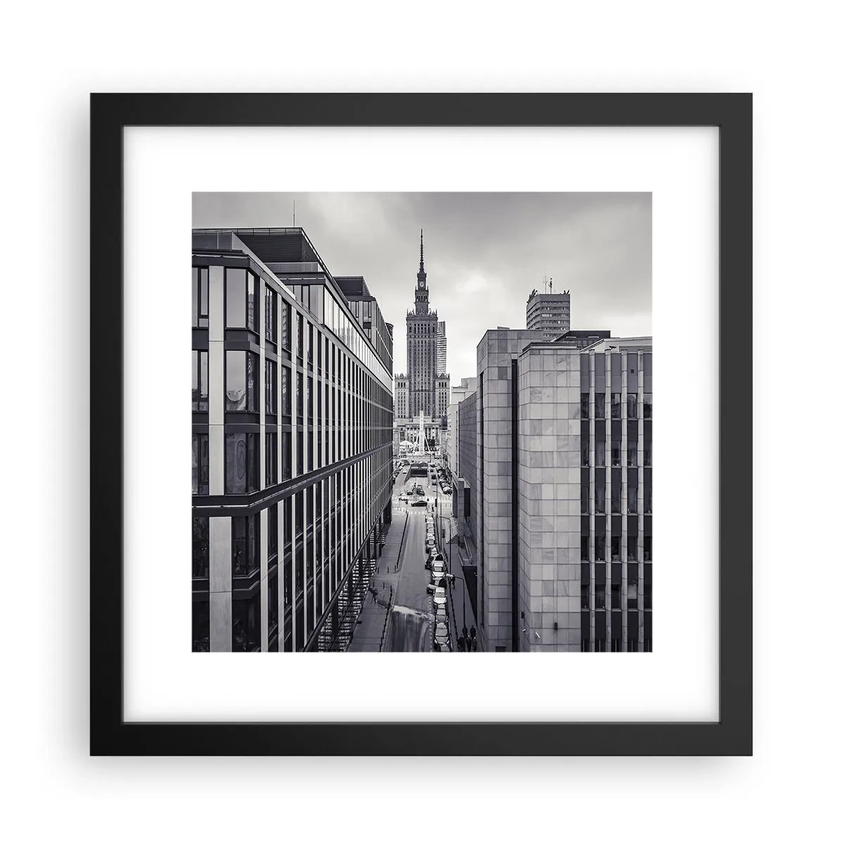 Poster in einem schwarzem Rahmen - Warschauer Tal - 30x30 cm