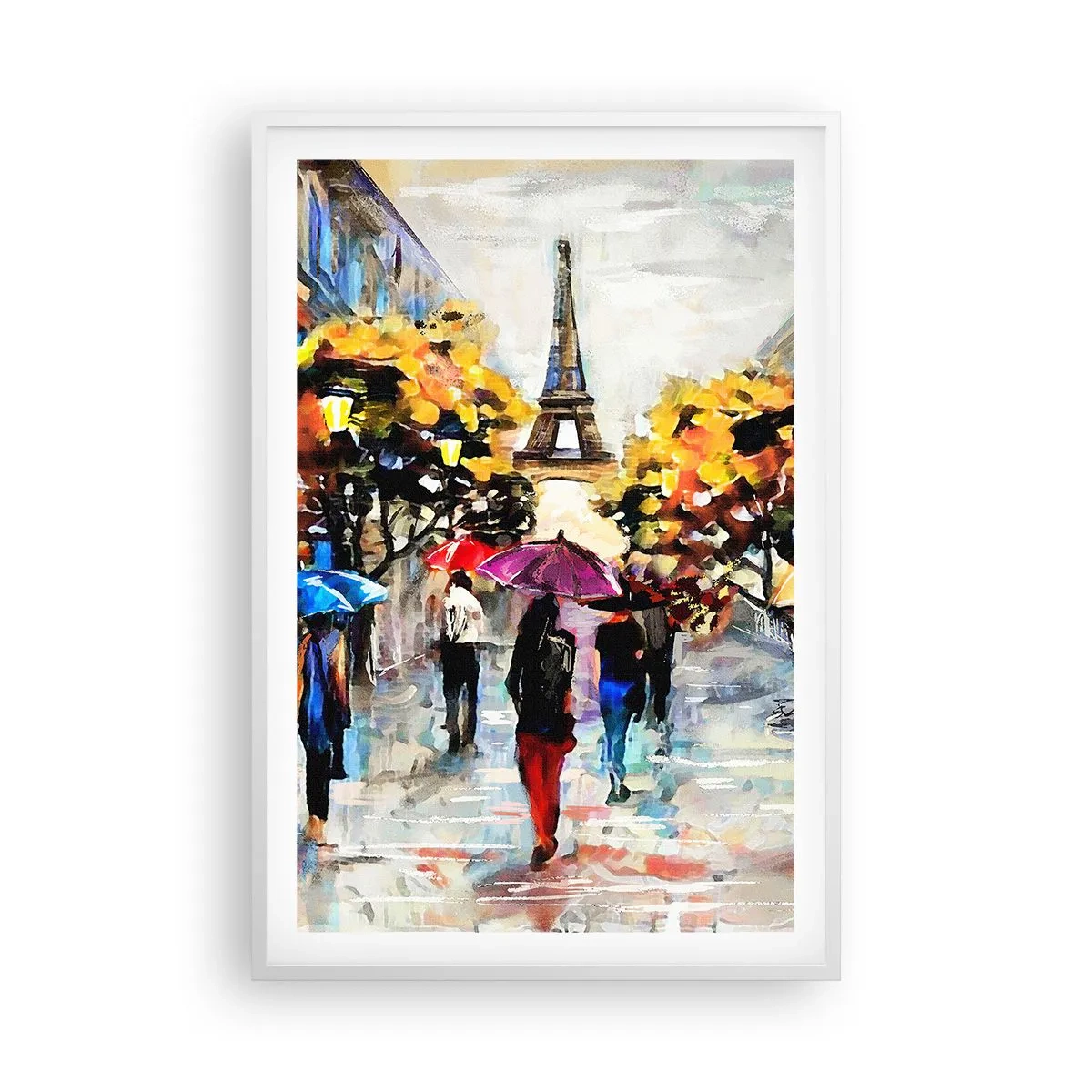 Poster in einem weißen Rahmen - Besonders schön im Herbst - 61x91 cm