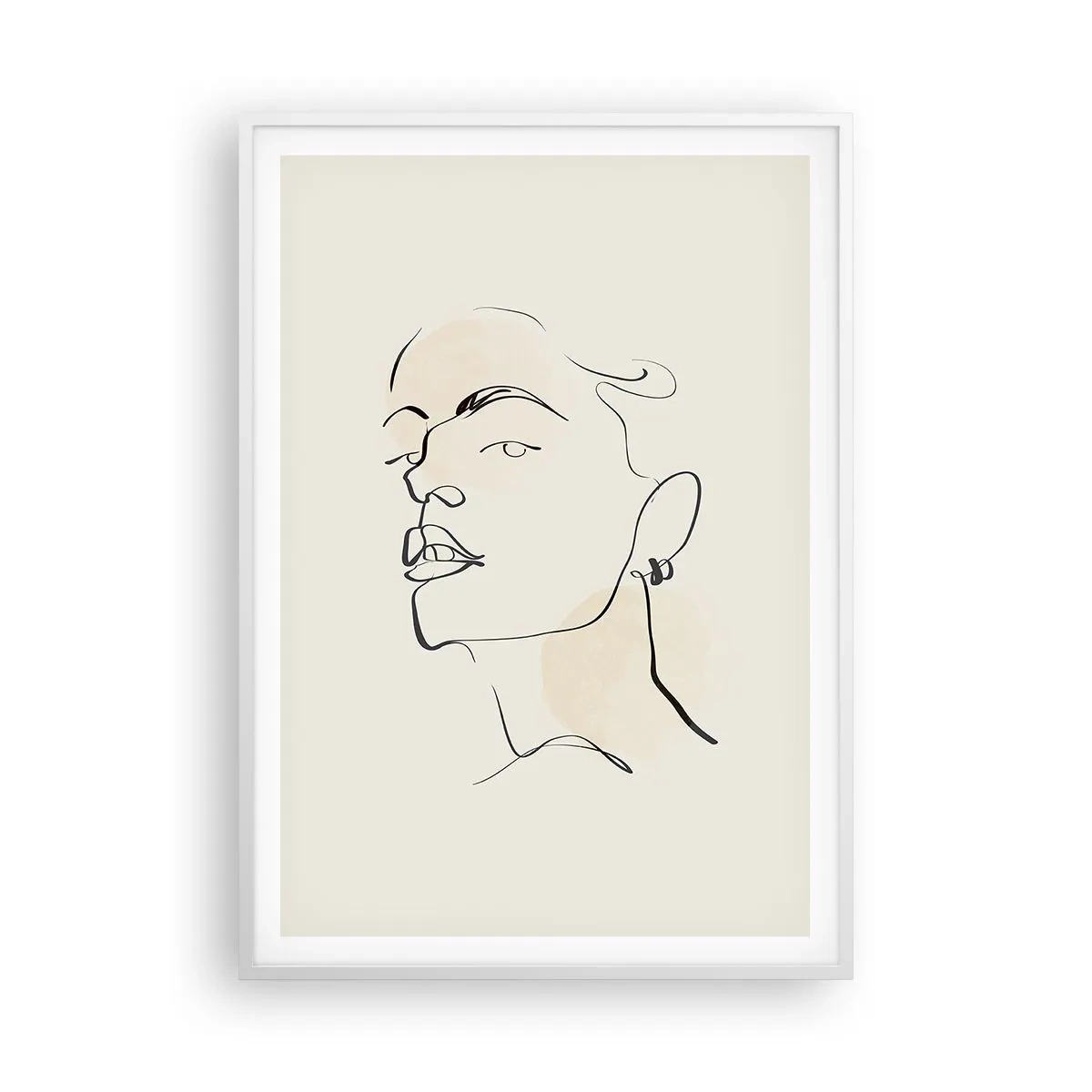 Poster in einem weißen Rahmen - Ein stolzer Blick - 70x100 cm