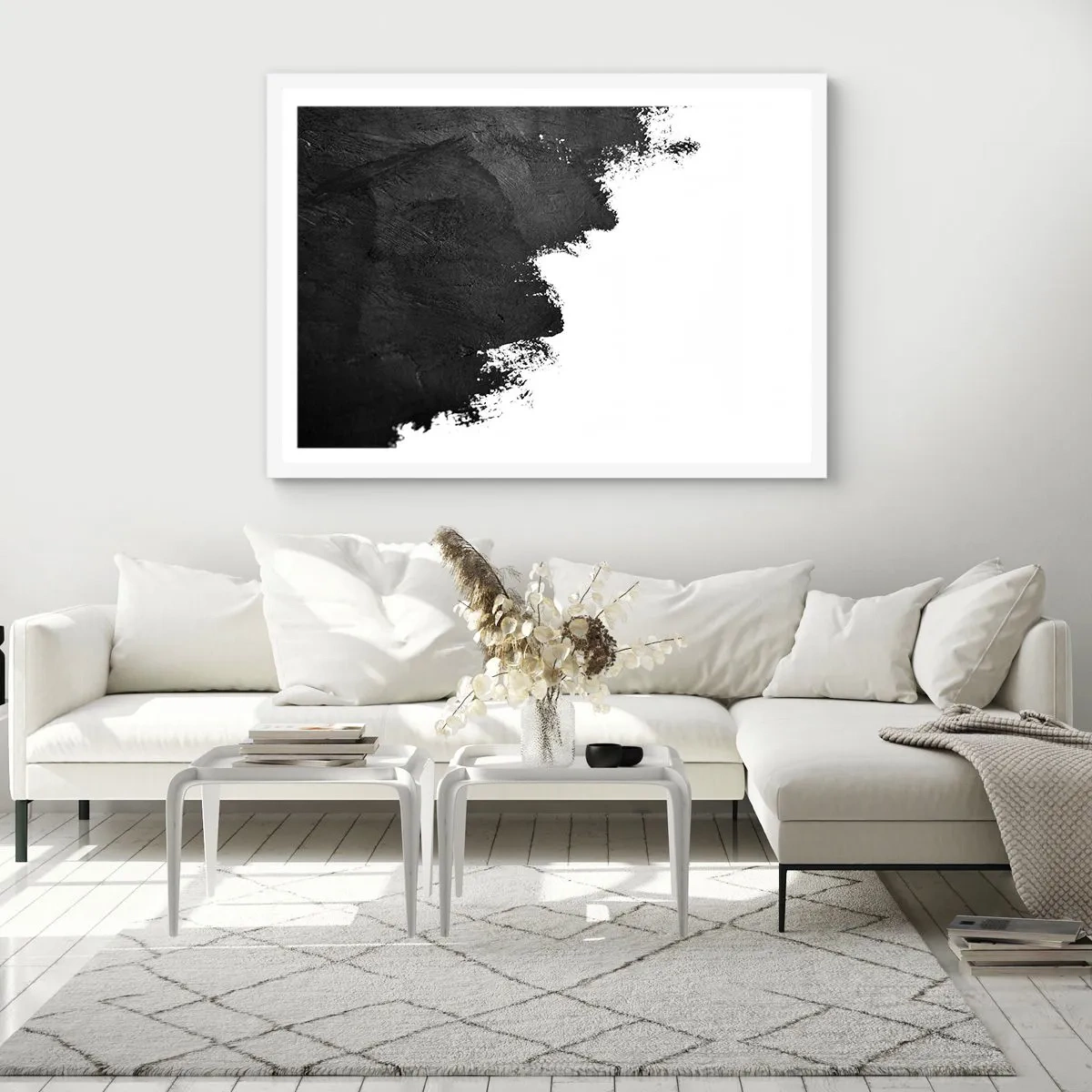 Poster in einem weißen Rahmen - Elemente: Erde - 91x61 cm