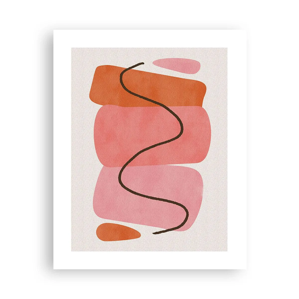 Poster - Sanfte Bewegung der Formen - 40x50 cm