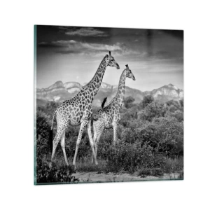 Glasbild - Bild auf glas - Hohe Sphären in Afrika - 50x50 cm