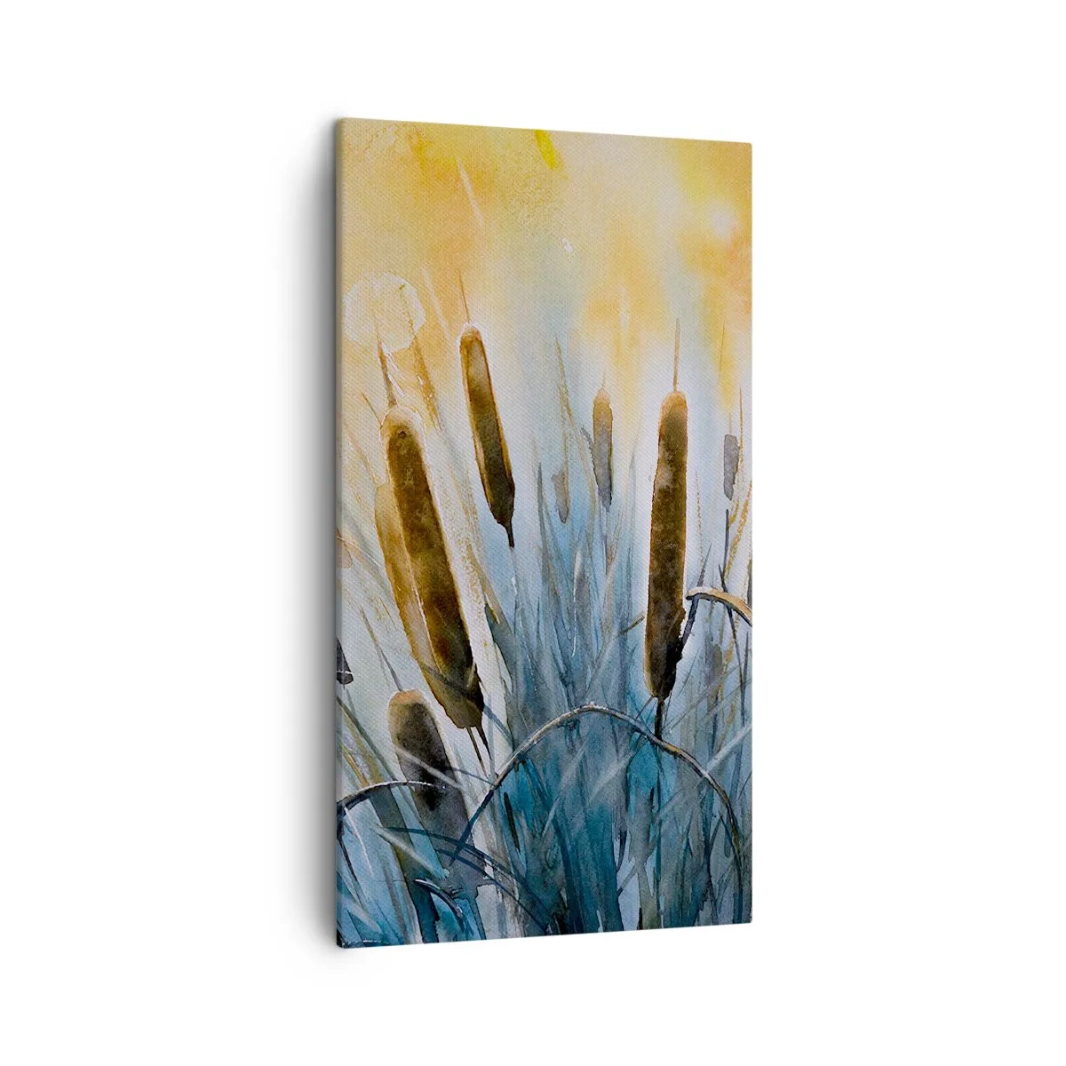 Bild auf Leinwand - Leinwandbild - Die Kälte des Wassers, die Hitze der Sonne - 45x80 cm