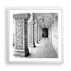 Poster in einem weißen Rahmen - Und wo geht’s hin...? - 50x50 cm