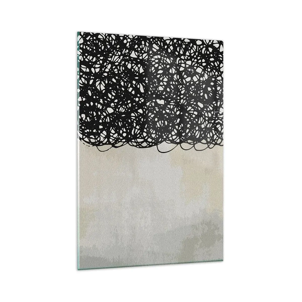 Glasbild - Bild auf glas - Turbulente Abstraktion - 80x120 cm