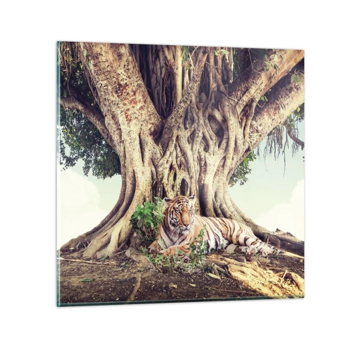 Glasbild - Bild auf glas - Blick aus dem Buch Genesis - 30x30 cm