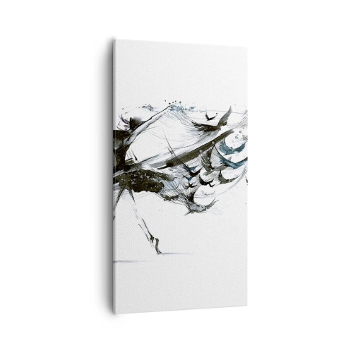 Bild auf Leinwand - Leinwandbild - Die Magie der Musik befreit dich vom Bann - 55x100 cm