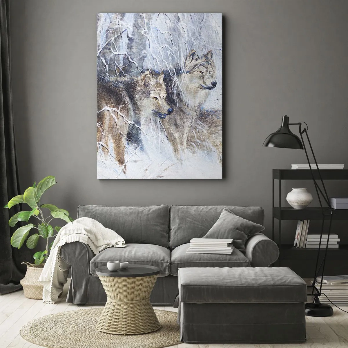 Bild auf Leinwand - Leinwandbild - Beachtung! Hier kommt ... - 45x80 cm