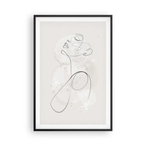Poster in einem schwarzem Rahmen - Die Spirale der Schönheit - 61x91 cm