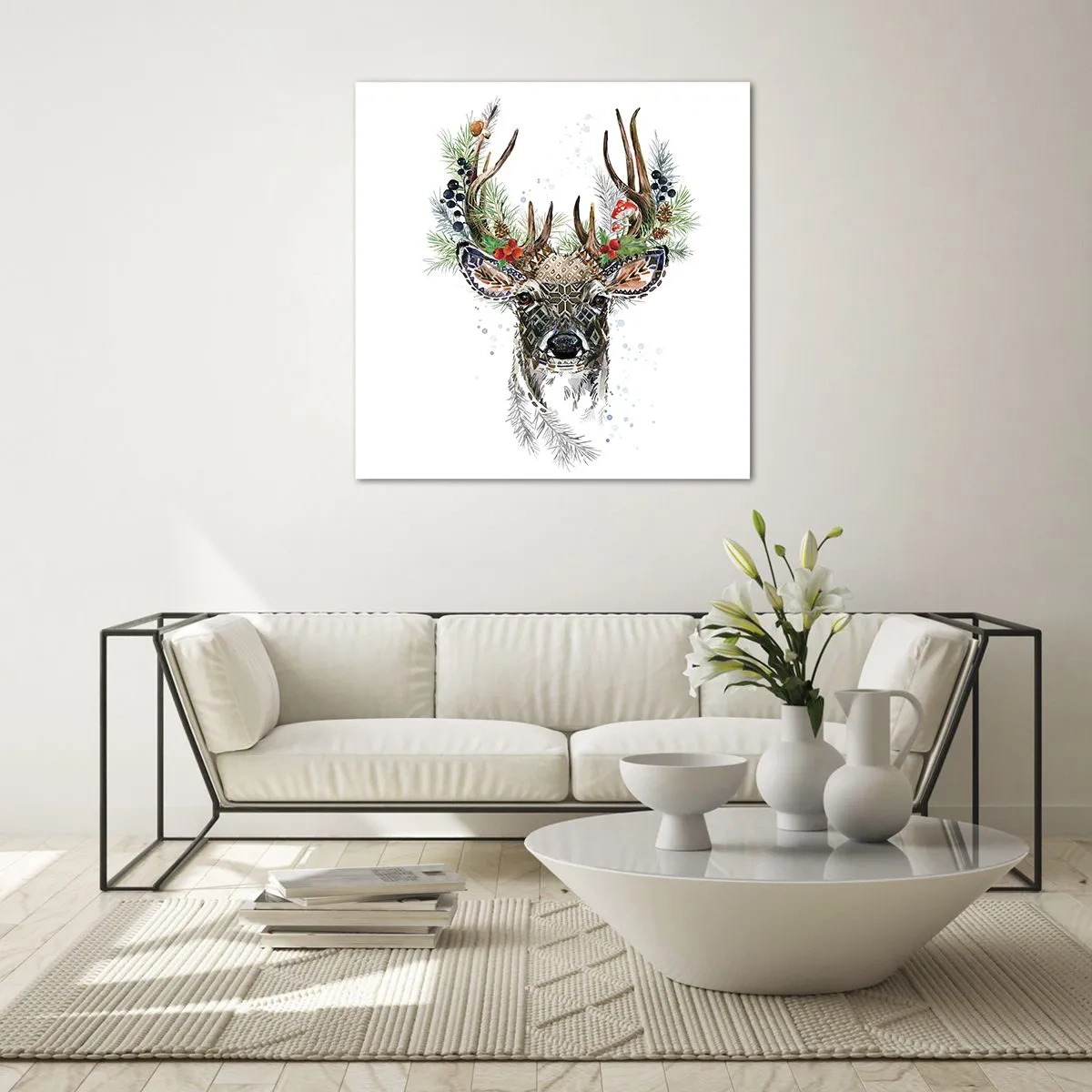 Glasbild - Bild auf glas - Im festlichen Gewand - 70x70 cm