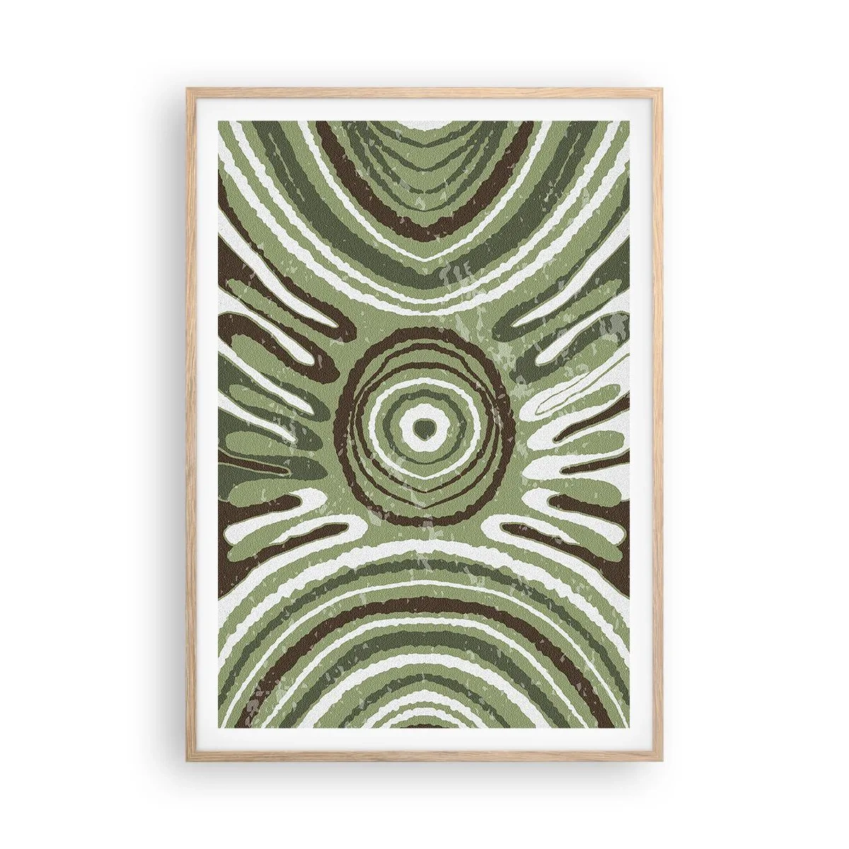Poster in einem Rahmen aus heller Eiche - Explosion von Emotionen - 70x100 cm